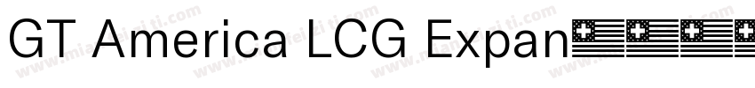 GT America LCG Expan字体转换